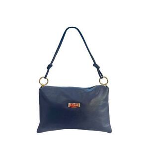 Baldinini Trend Blue Cowhide Clutch Women's Bag